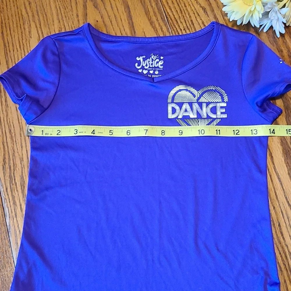 Justice Purple Dance Top - Girl's 8